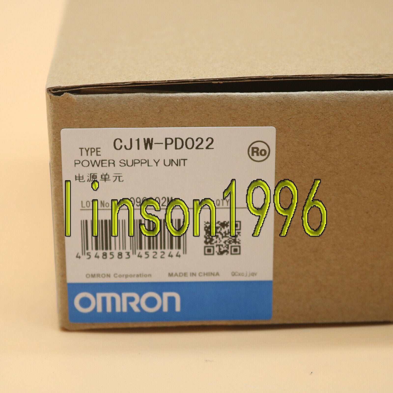 ONE OMRON CJ1W-PD022 Power Supply - OMRON