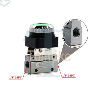 Pneumatic Control Valve MOV-03A Mechanical Button Valve 2 Position 3 Way 1/8'' *
