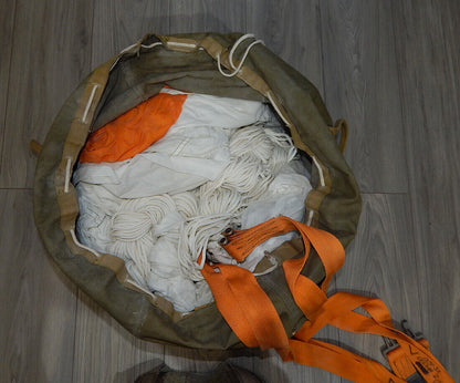 Used Soviet Russian Parachute PSU-36 Ejection Seat K-36 Orange Belt IPS-72 Harness - PARACHUTE EQUIPMENT