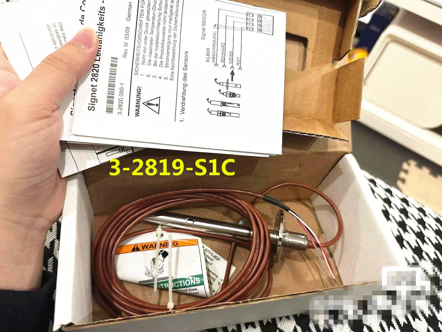 new 1pcs +GF+ Signet Sanitary Conductivity Sensor 3-2819-S1C - SIGNET