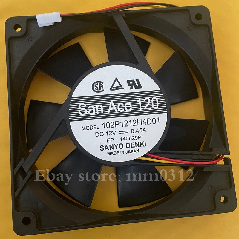 Sanyo 109P1212H4D01 12V 0.45A 12cm projector cooling fan