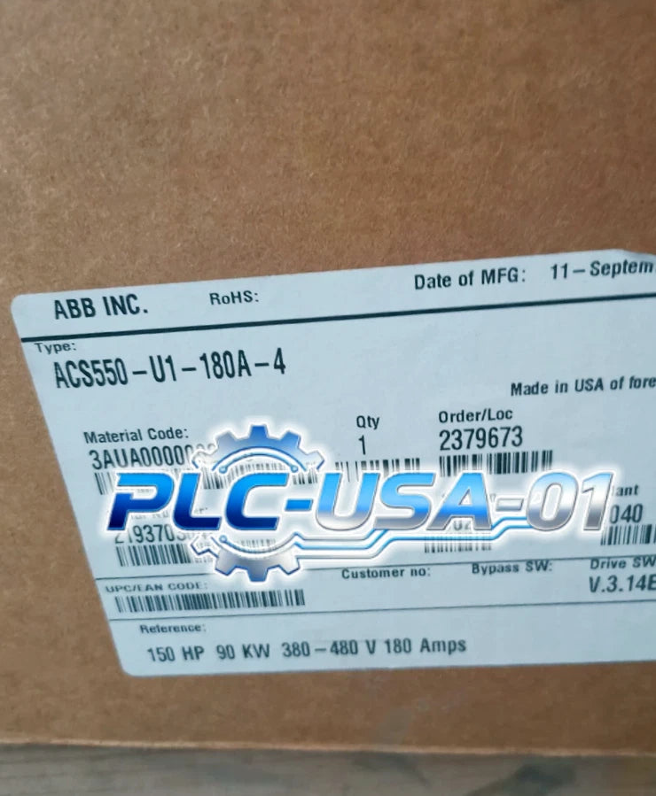 1PCS ABB ACS550-U1-180A-4 Inverter 150HP 90KW 380-480V 180A Fast ship