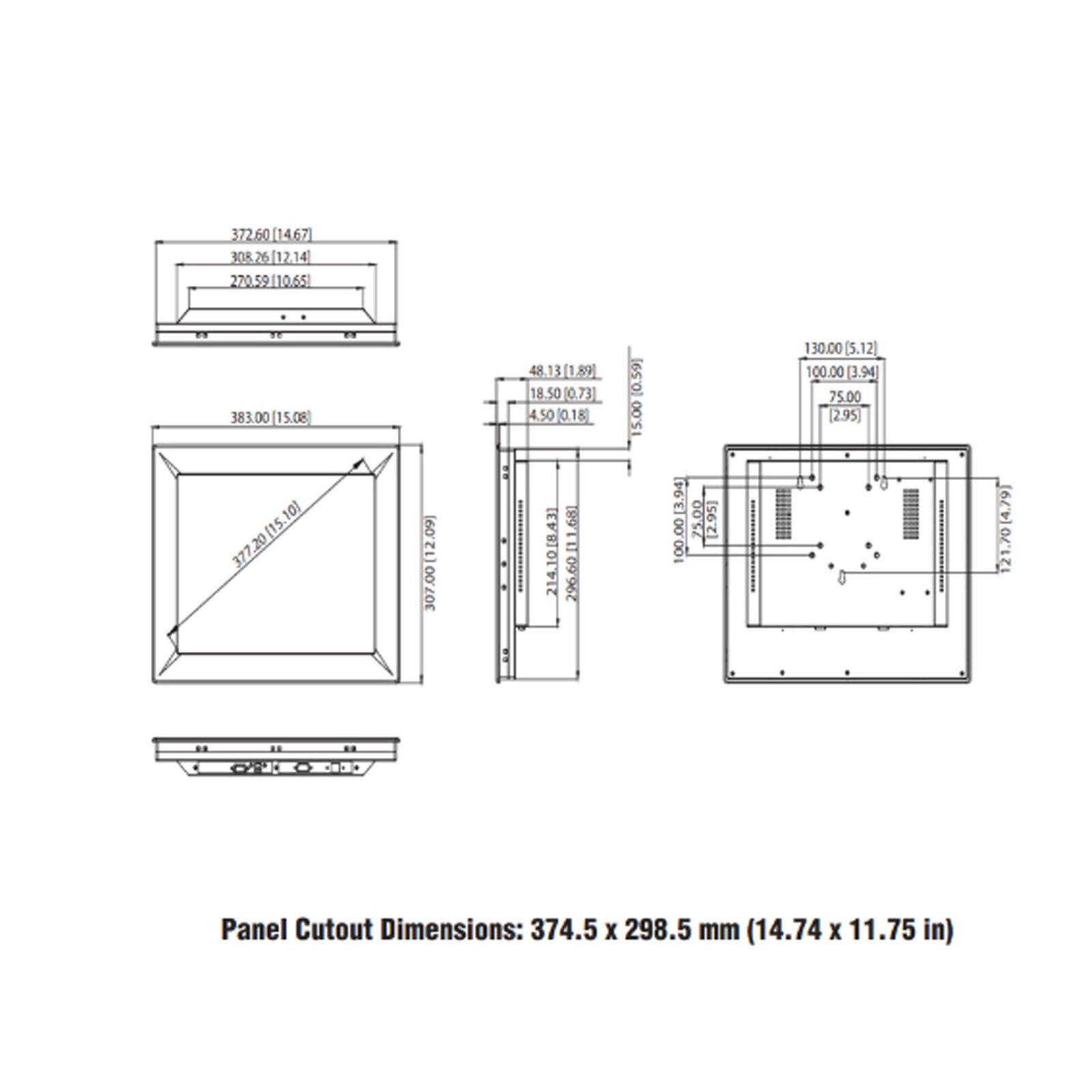 new  ADVANTECH FPM-2150G-R3BE Touch Panel