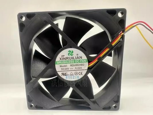 RUILIAN RDH9025B2 9025 DC24V 0.22A 9CM 3-Wire Inverter Cooling Fan