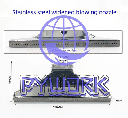 1/4" Stainless Steel Widened Air Blade Nozzle Air Blowing Width 110mm 16 Holes