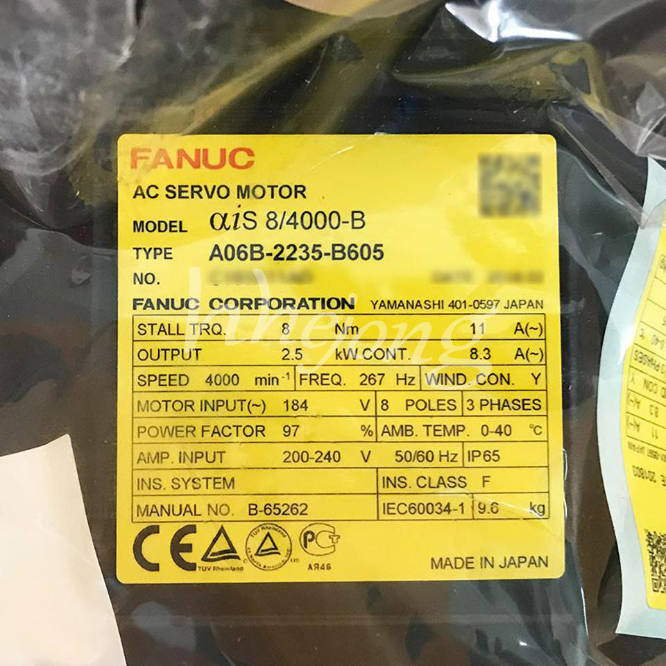 FANUC SERVO MOTOR A06B-2235-B605 - FANUC