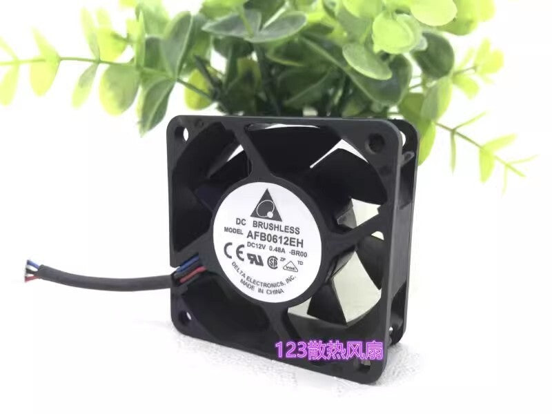 DELTA AFB0612EH-BROO 6025 DC12V 0.48A 6CM 3-Wire Cooling Fan