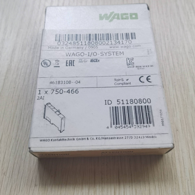 WAGO 750-466 PLC Module - New in Box, 1 Piece - WAGO