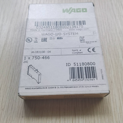 WAGO 750-466 PLC Module - New in Box, 1 Piece - WAGO
