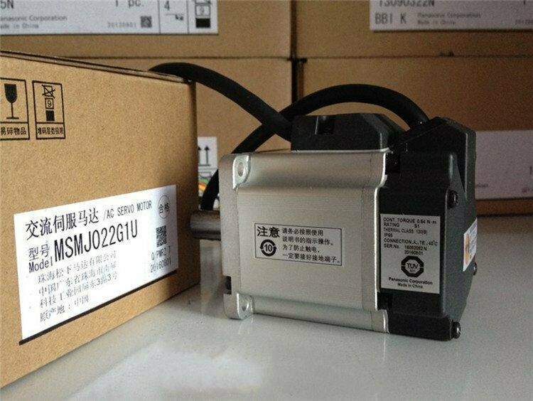 New Panasonic AC Servo Motor MSMJ022G1U in Box, 1 Year - PANASONIC
