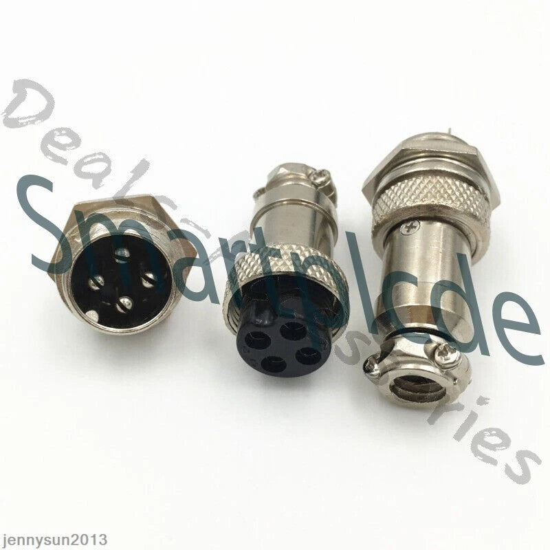 GX16/GX20/GX12 Ation Plug Male&Female Wire Panel Metal Connector 2/3/4/5/6Pin