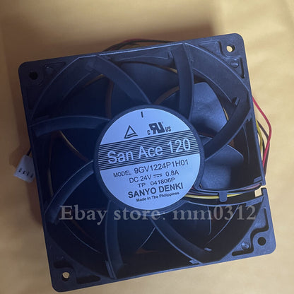 Sanyo 9GV1224P1H01 DC24V 0.8A 12038 12CM high air volume cooling fan