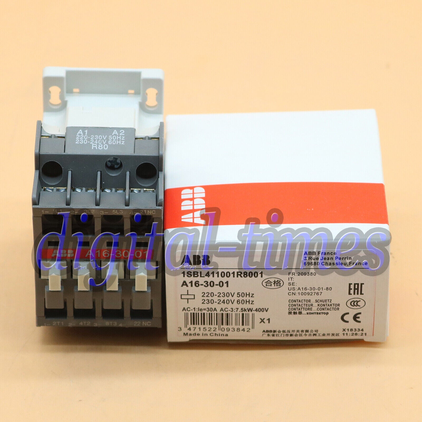 new ABB A16-30-01 AC220V AC contactor - ABB