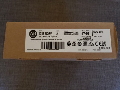 Allen Bradley 1746-NO8V SLC 500 PLC Analog Output Module 2023 New Factory Sealed - ALLEN BRADLEY