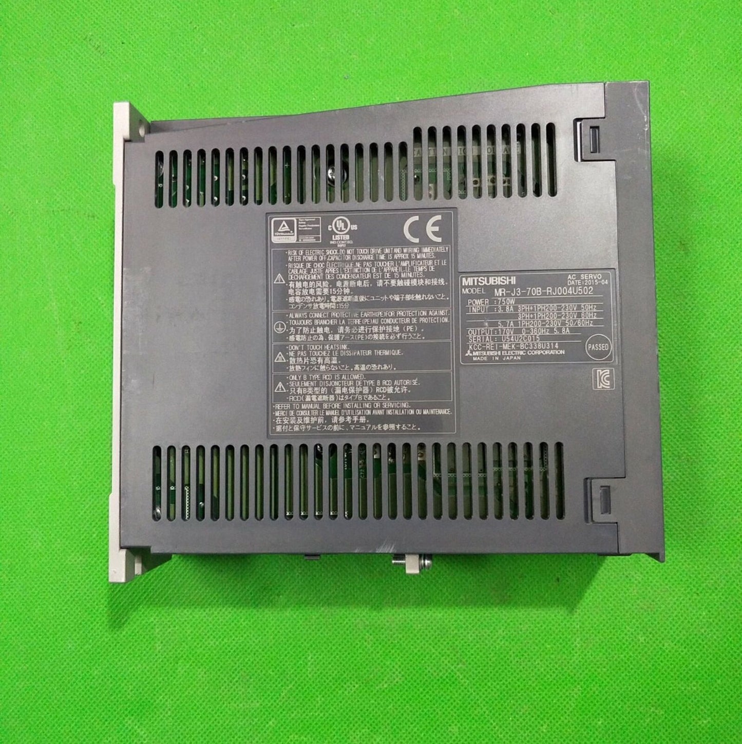 used ONE Mitsubishi MR-J3-70B-RJ004U502 - MITSUBISHI