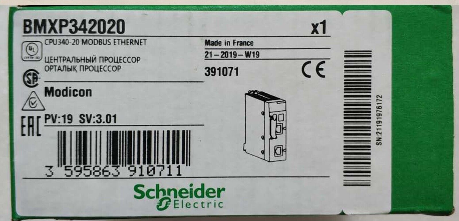 Schneider Electric M340 BMX342020: High-Quality Electric Motor - SCHNEIDER ELECTRIC