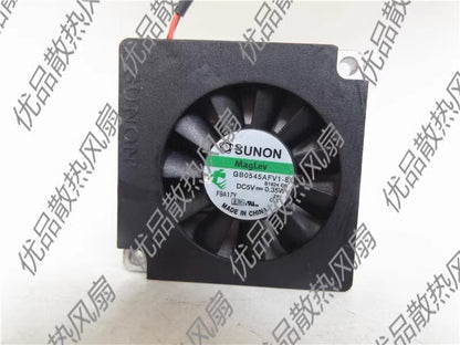 SUNON GB0545AFV1-8 4510 DC5V 0.35W 45*10MM 2-Wire Silent Cooling Fan