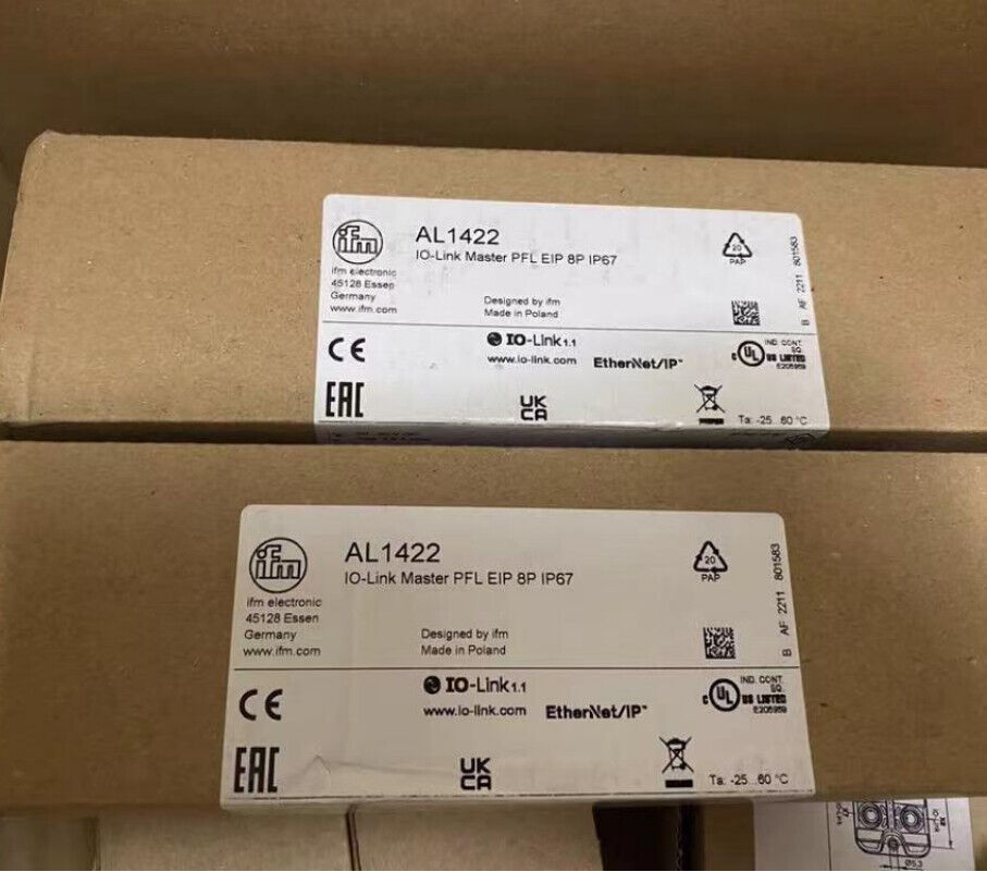 1 PC IFM AL1422 IO-Link Master PFL EIP 8P IP67 EtherNet/IP Interface - IFM
