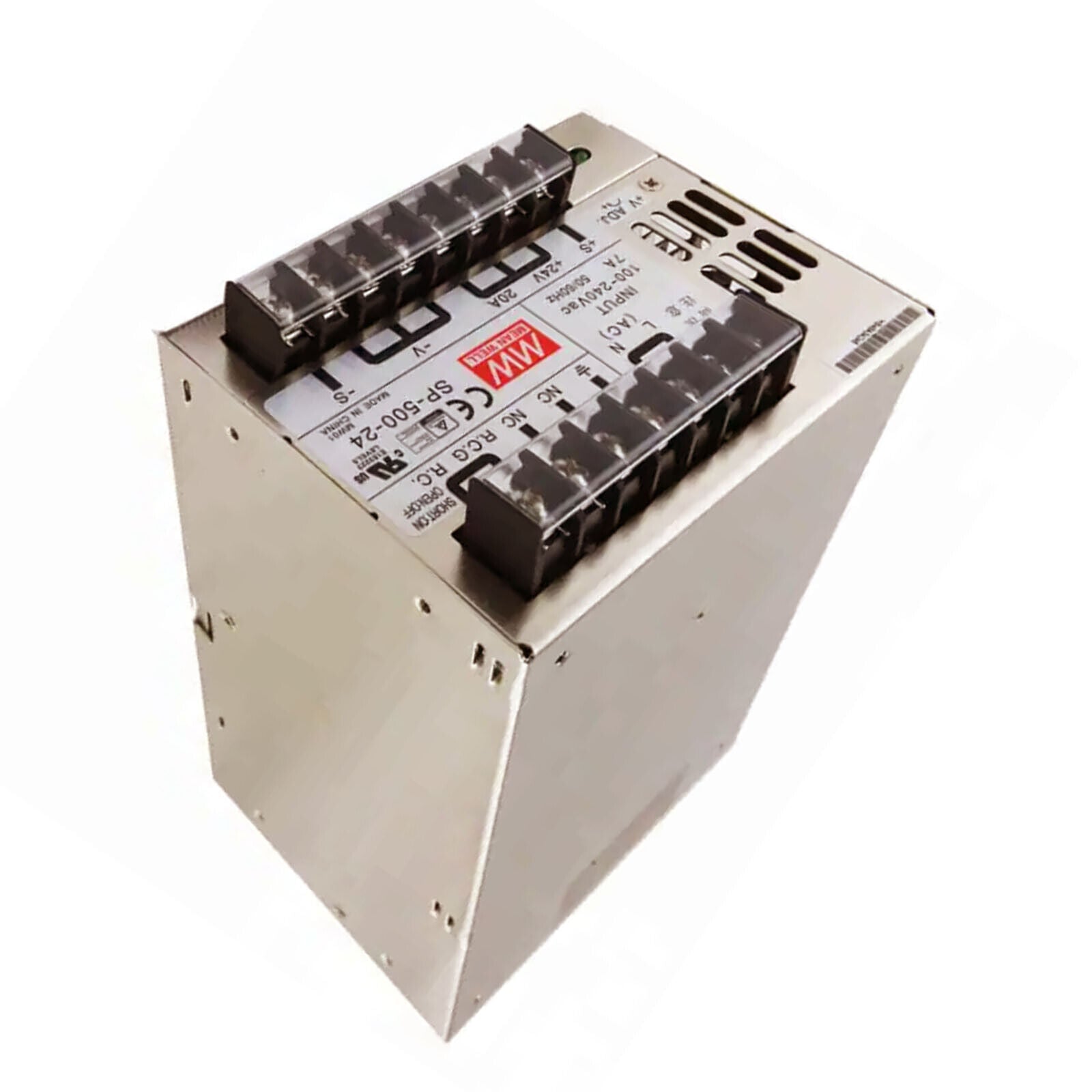 MEANWELL SP-500-24 Power Supply 240V to 230V DC Switch Mode 500W High Efficiency - MEANWELL