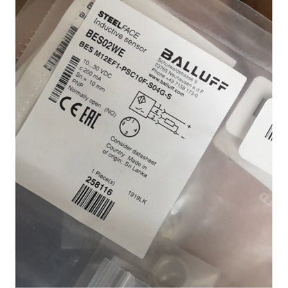 Balluff Proximity Switch BES M12EF1-PSC10F-S04G-S - BALLUFF
