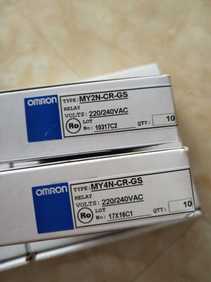 10PCS/1Box  Omron MY4N-CR-GS Relays 220/240VAC In Box