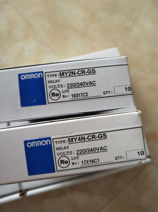 10PCS/1Box  Omron MY4N-CR-GS Relays 220/240VAC In Box