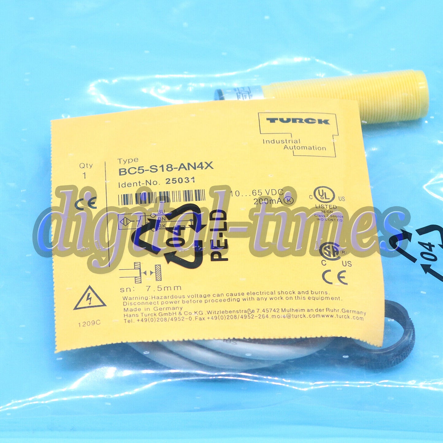 Turck BC5-S18-AN4X Proximity Sensor Switch - TURCK