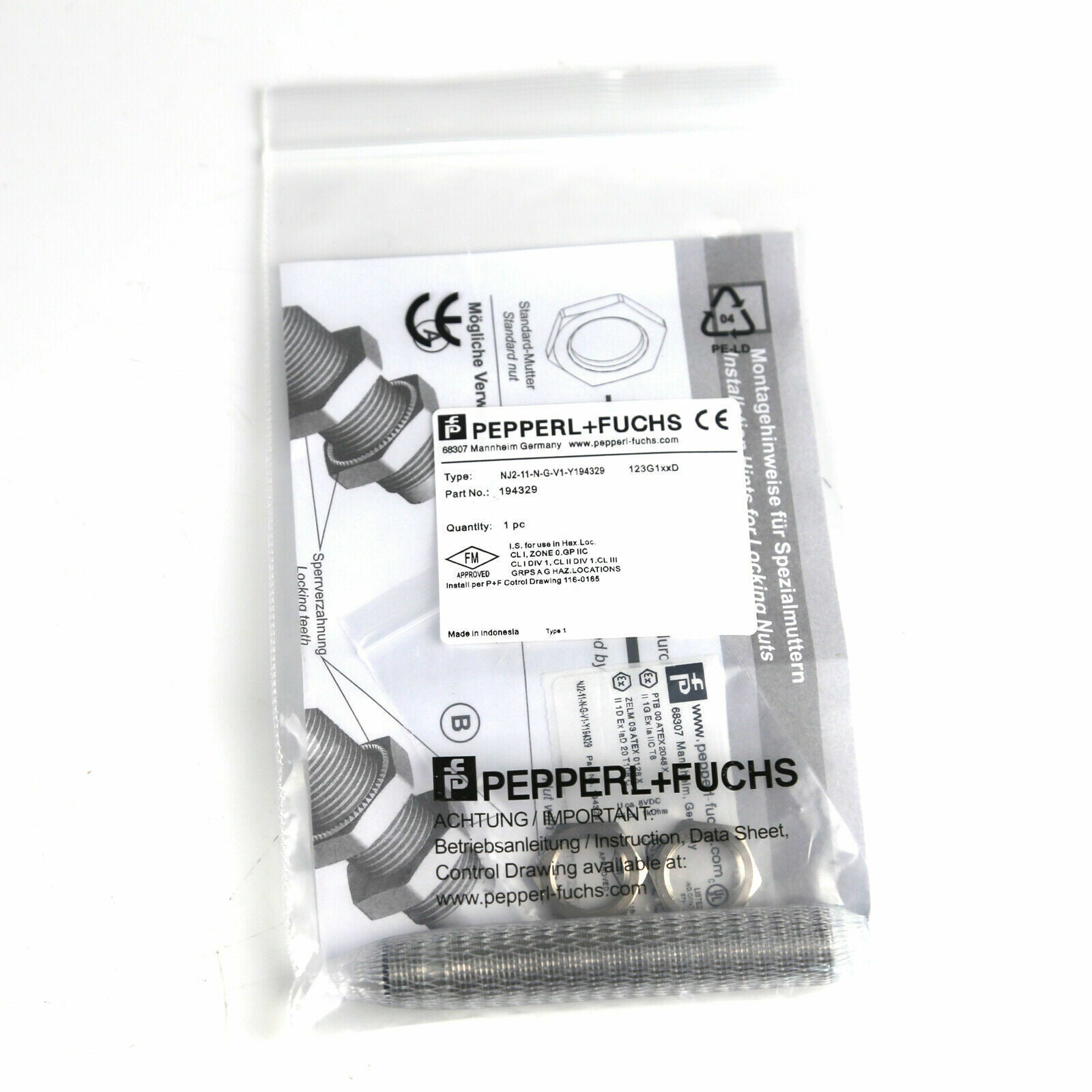Pepperl+Fuchs NJ2-11-N-G-V1-Y194329 - PEPPERL+FUCHS