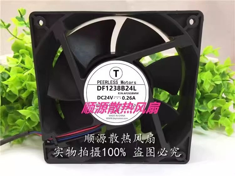 PEERLESS DF1238B24L DC24V 0.26A 12cm 3-Wire Inverter Cooling Fan