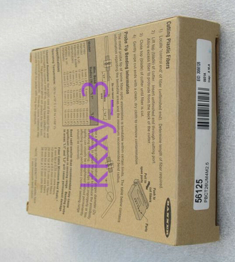 New 1PCS BANNER Sensor PBCT26UM4M2.5 56125 Portable Environmental Sensor - BANNER