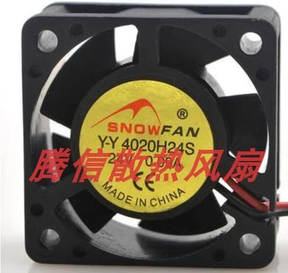 SNOWFAN Y-Y 4020H24S 4020 24V 0.09A 4CM 2-wire inverter silent cooling fan