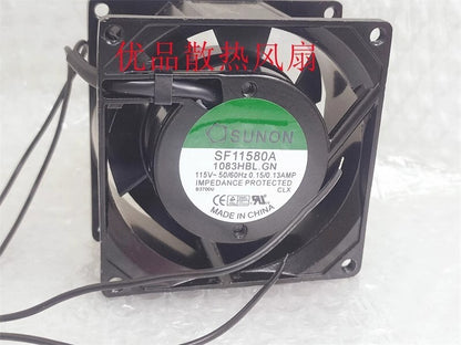SUNON SF11580A-1083HBL.GN 115V 0.15/0.13A 80*80*38MM Inverter Cooling Fan