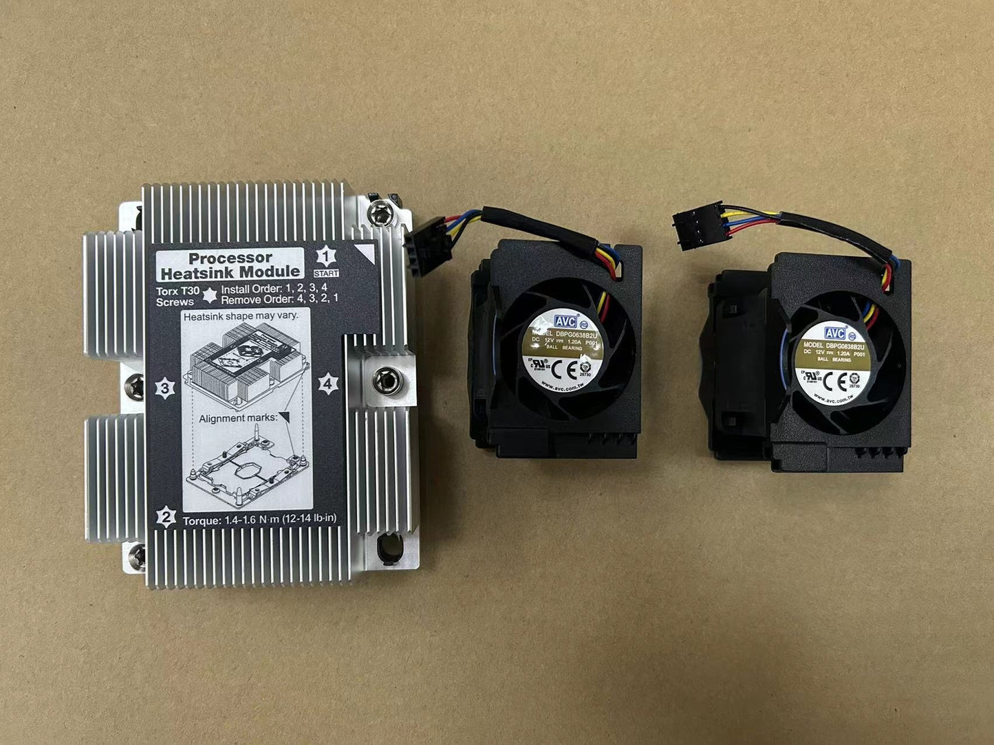 new 1pc Thinksystem SR530 radiator 01KP657, fan 01KP694
