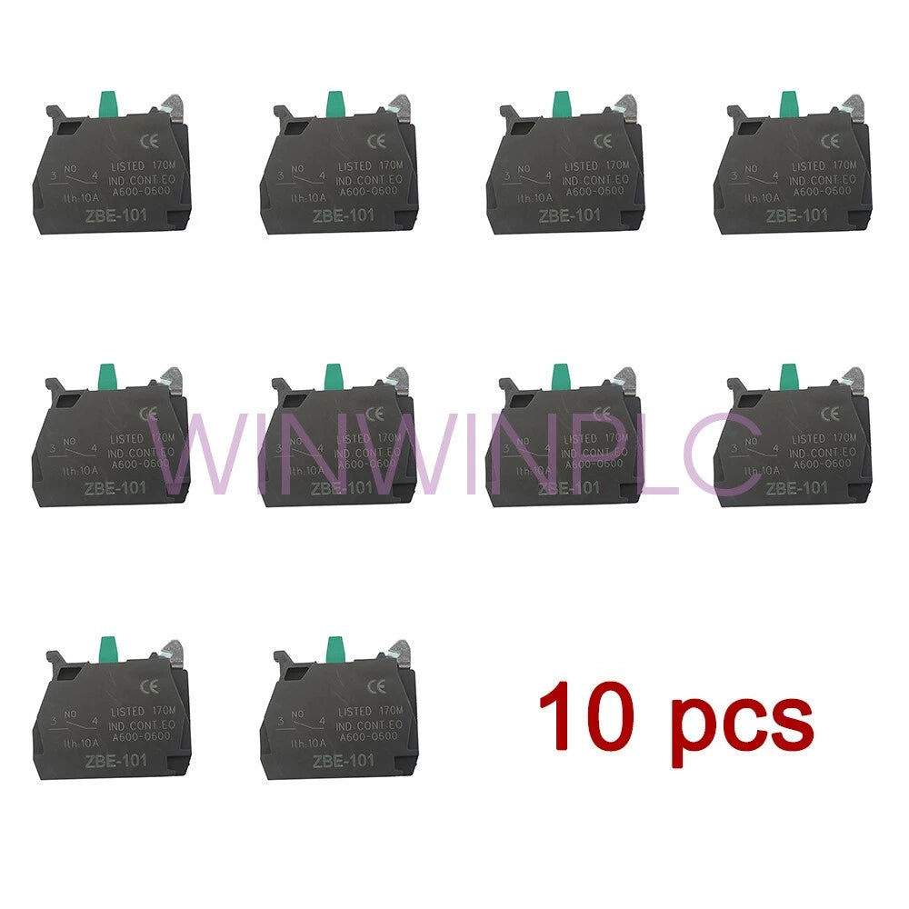 10PCS Single contact block silver alloy screw clamp terminal 1NO ZBE101 ZBE-101