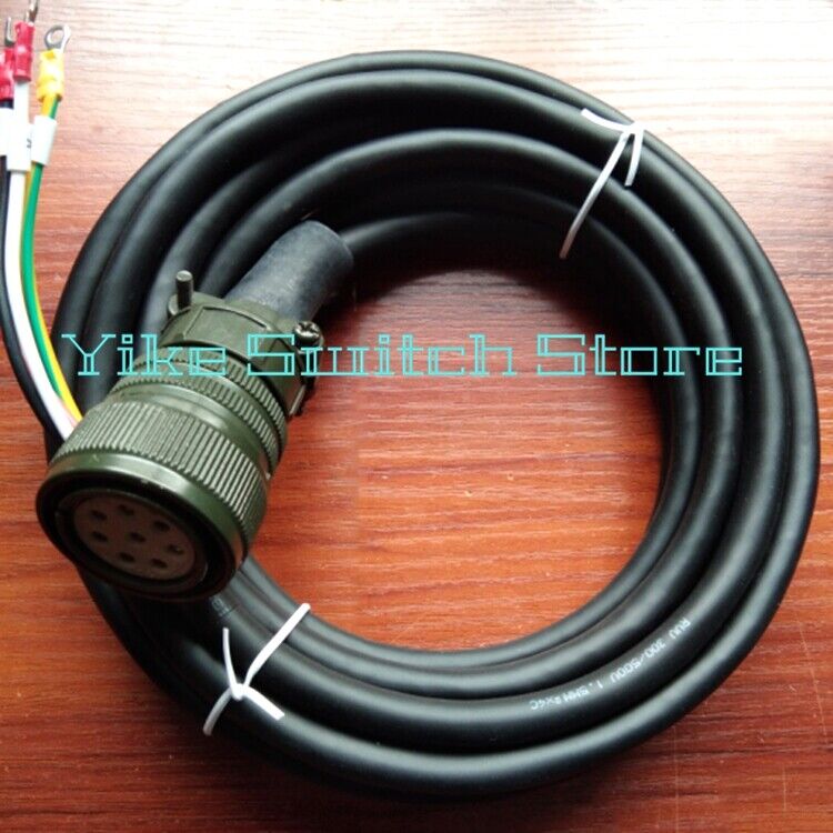new 1PCS FIT FOR MR-J2S-100A/HC-SFS102 Ation Plug 8Pin Motor Power Cable 5m - KOEED