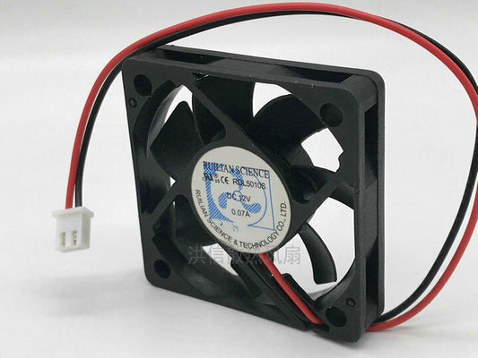 New RUILIAN SCIBNCE RDL5010S DC12V 0.07A 5cm 2-wire Silent Fan - RUILIAN SCIBNCE