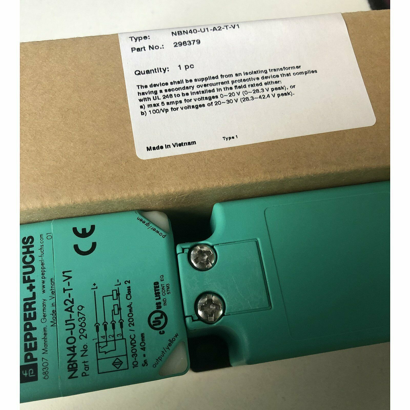 New In Box For Pepperl+Fuchs NBN40-U1-A2-T-V1 Sensor - PEPPERL+FUCHS