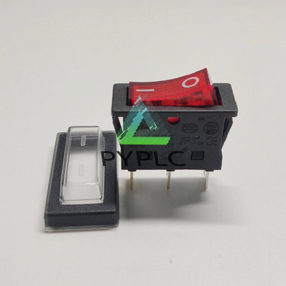 1X Red Lamp Switch Maintained 30A 125/250VAC T85/55 JD03-F1 3 Pins 2 Positions