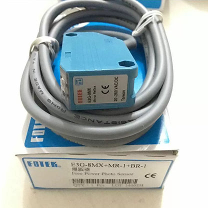 1PC  Fotek E3G-8MX E3G-8MX+MR-1+BR-1 Photo Sensor  Free Ship