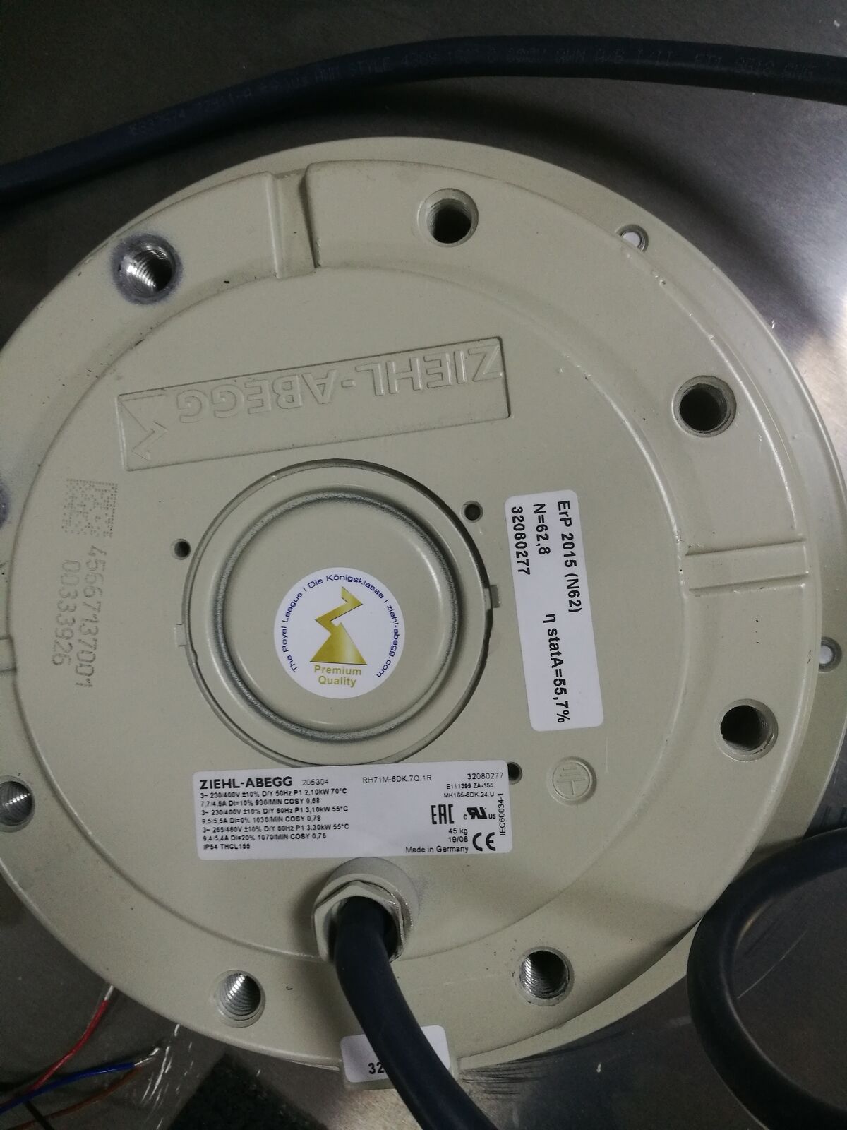 new 1PCS Ziehl-abegg RH71M-6DK.7Q.1R Cooling Fan RH71M-6DK.7Q.1R Fast Ship - ZIEHL-ABEGG
