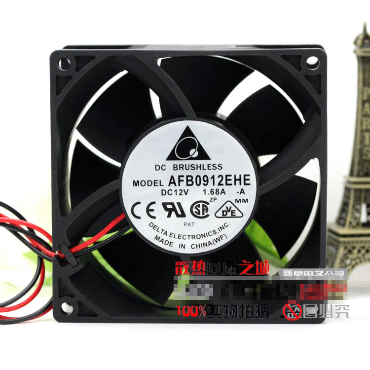 1pcs Delta AFB0912EHE 9238 12v 1.68A 9cm 2-wire server fan