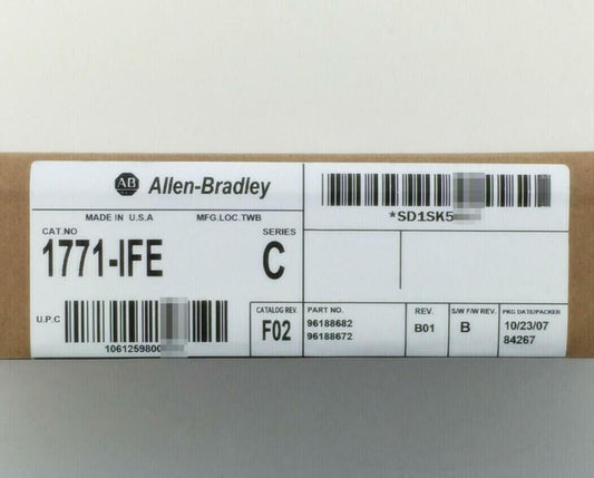 AB 1771-IFE New Factory Sealed PLC-5 Analog Input Module - IFE