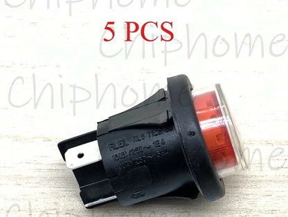 5pcs Momentary reset button switch RLEIL RL5 T125/55 Red with Waterproof Cover