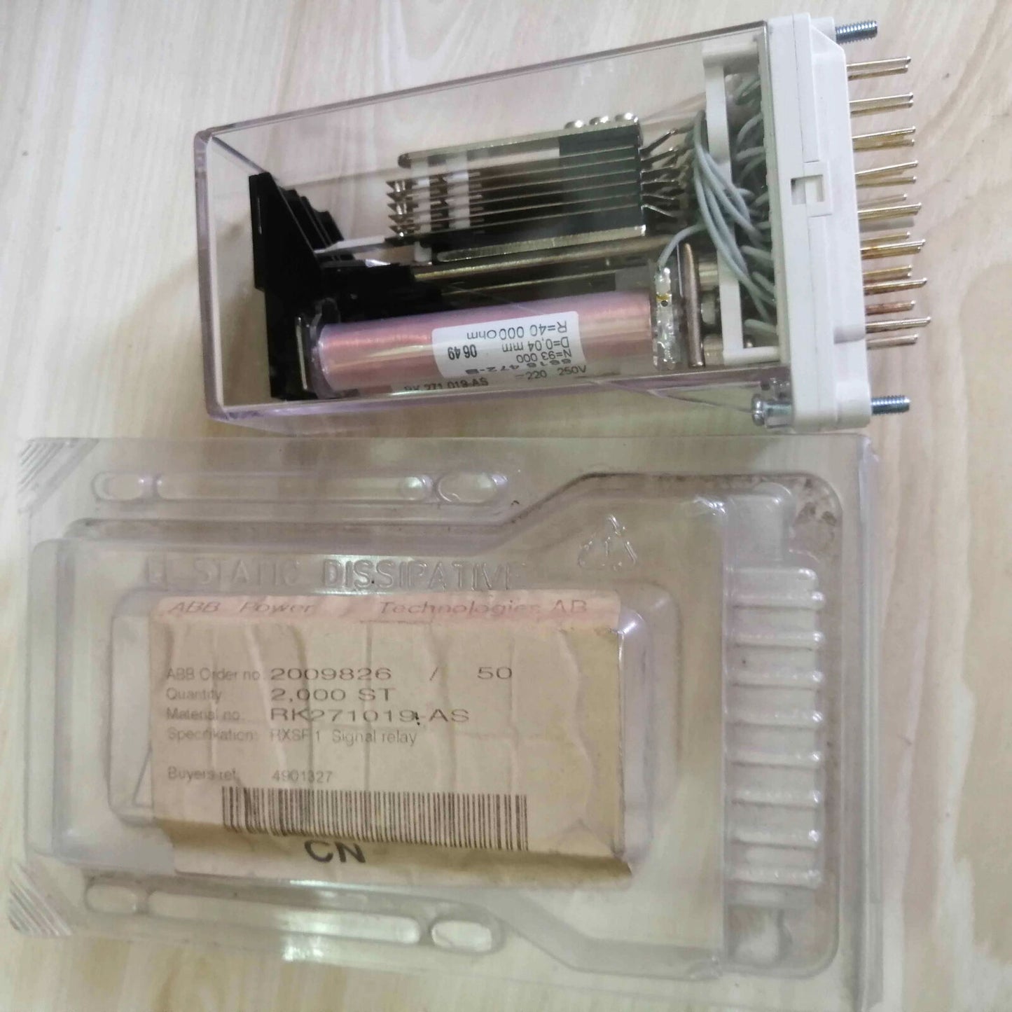 ABB Relay RXSF1 RK2711019-AS DC220-250V - ABB