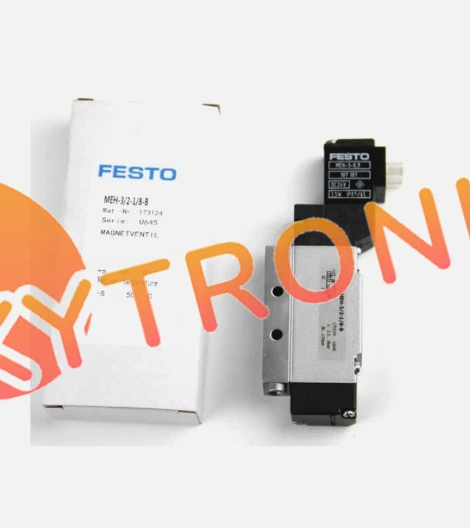 1PCS Festo MEH-3/2-1/8-B 173124 Solenoid Valve MEH3/21/8B