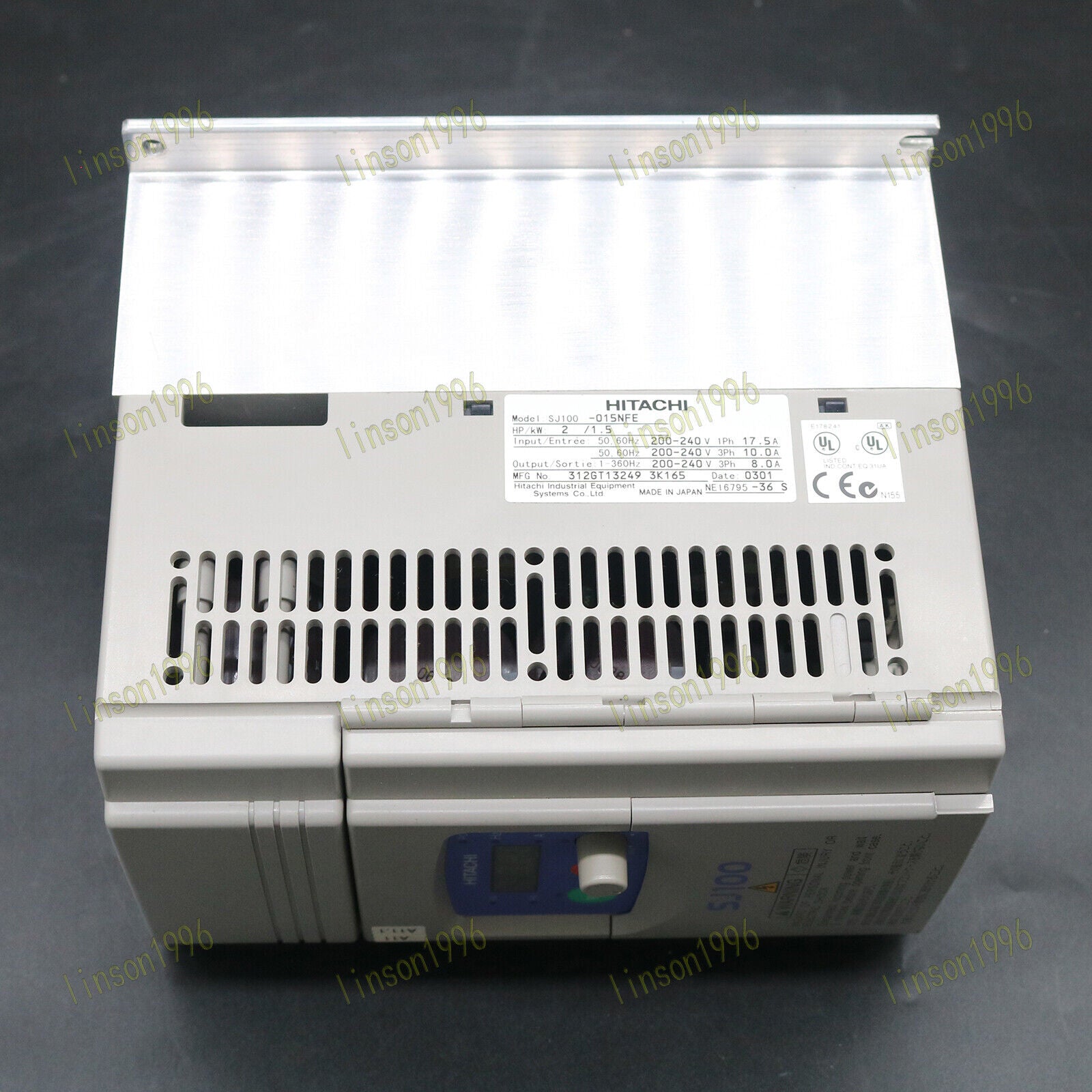 used  HITACHI SJ100-015NFE Frequency Converter 1.5KW 220V Tested In Good koeed