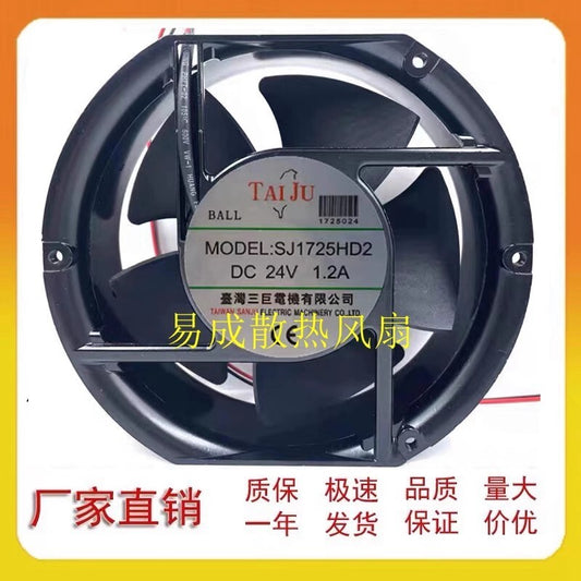 TAIJU SJ17251HD2 DC24V 1.2A 17CM Cabinet Large Airflow Cooling Fan