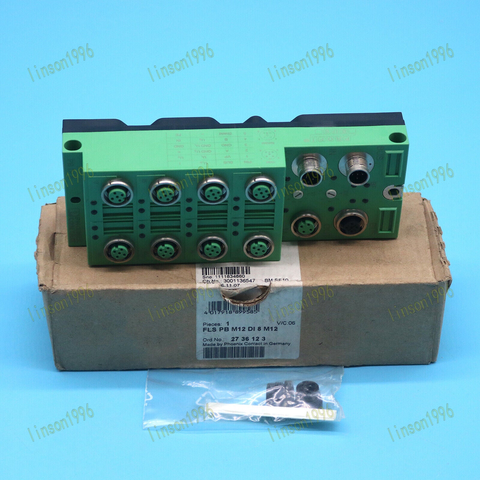 new One Phoenix FLS PB M12 DI 8 M12 2736123 Connector Module Fast - PHOENIX