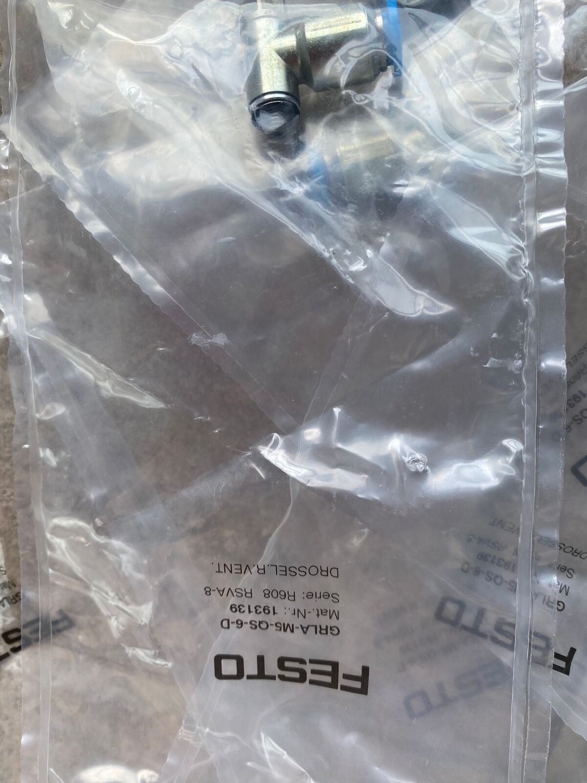 new 1PC Festo GRLA-M5-QS-6-D 193139 One-way Flow Control Valve 193139 - FESTO