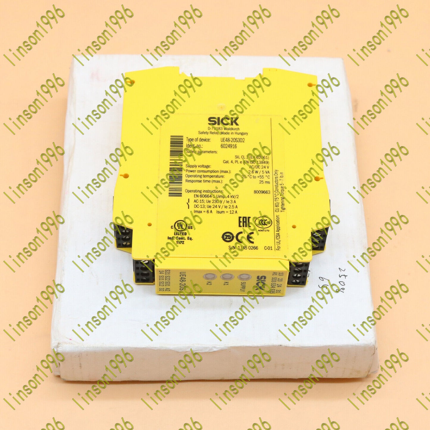 1PC Sick UE48-20S3D2 Safety Relay in Box, 1 Year Warranty - SICK
